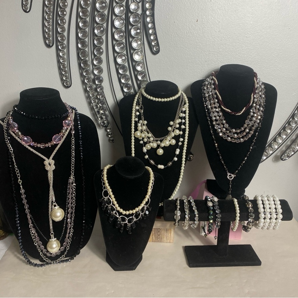 pearl glass jewelry lot#566 - Picture 2 of 11